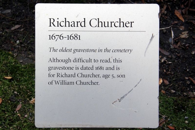Richard Churcher Marker image. Click for full size.
