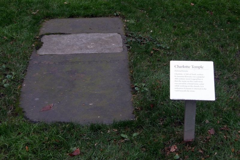 Charlotte Temple "gravesite". Click for full size. Charlotte Temple "gravesite" image. Click for full size.