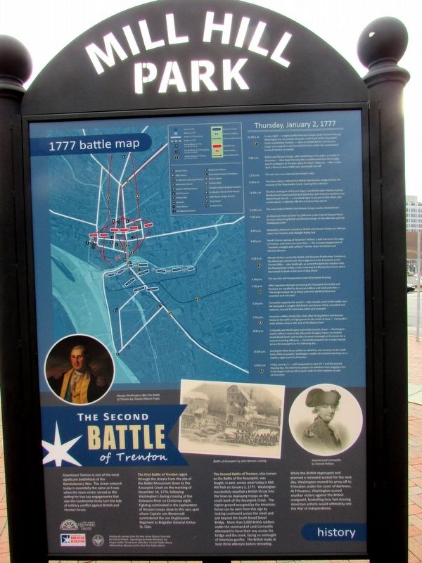 The Second Battle of Trenton Marker image. Click for full size.