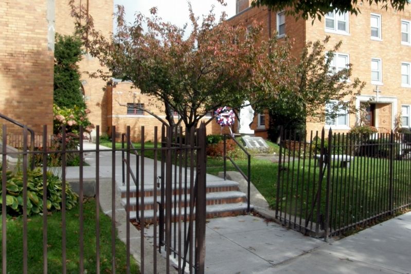 Immaculate Heart of Mary Parish WWII Memorial site. Click for full size. Immaculate Heart of Mary Parish WWII Memorial site image. Click for full size.