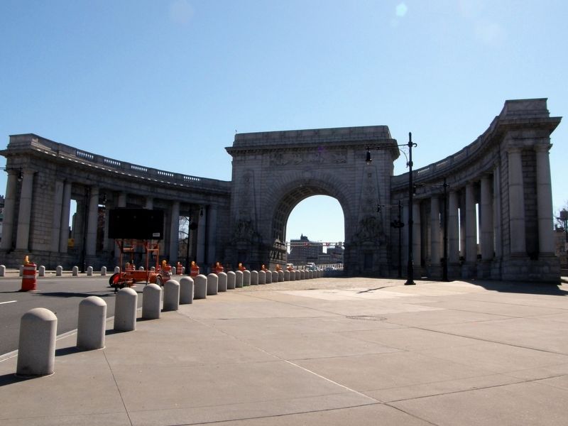 Manhattan Bridge Plaza. Click for full size. Manhattan Bridge Plaza image. Click for full size.