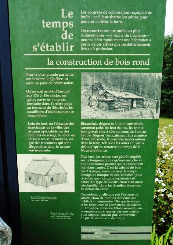 Le temps de s'�tablir / Time to Settle Marker image. Click for full size.