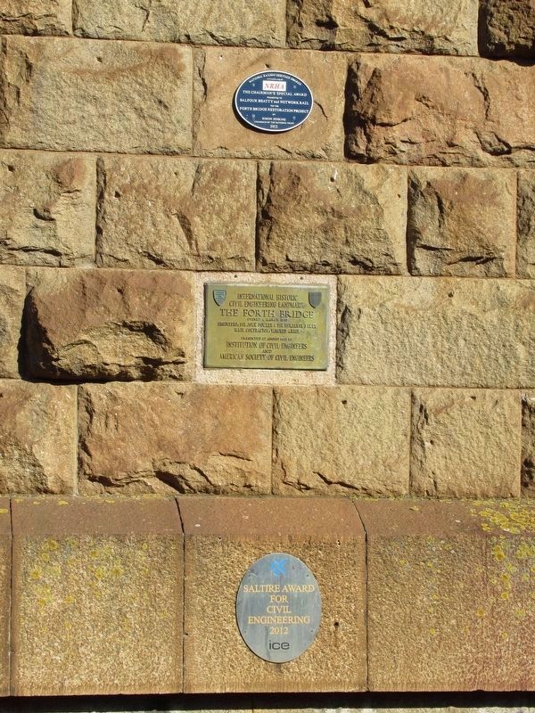 Plaques on the Southern Pier image. Click for full size.
