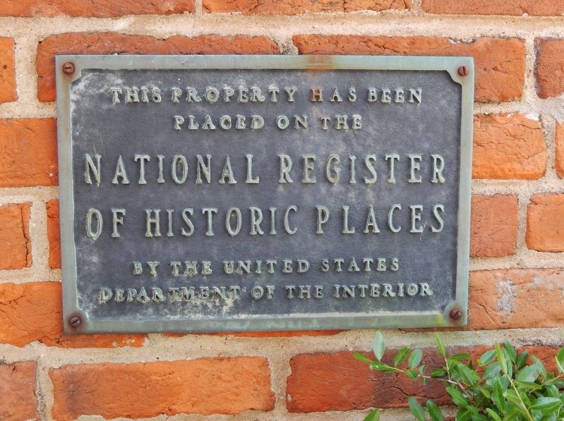 King's Tavern National Register of Historic Places Plaque (<i>mounted to right of main entrance</i>) image. Click for full size.