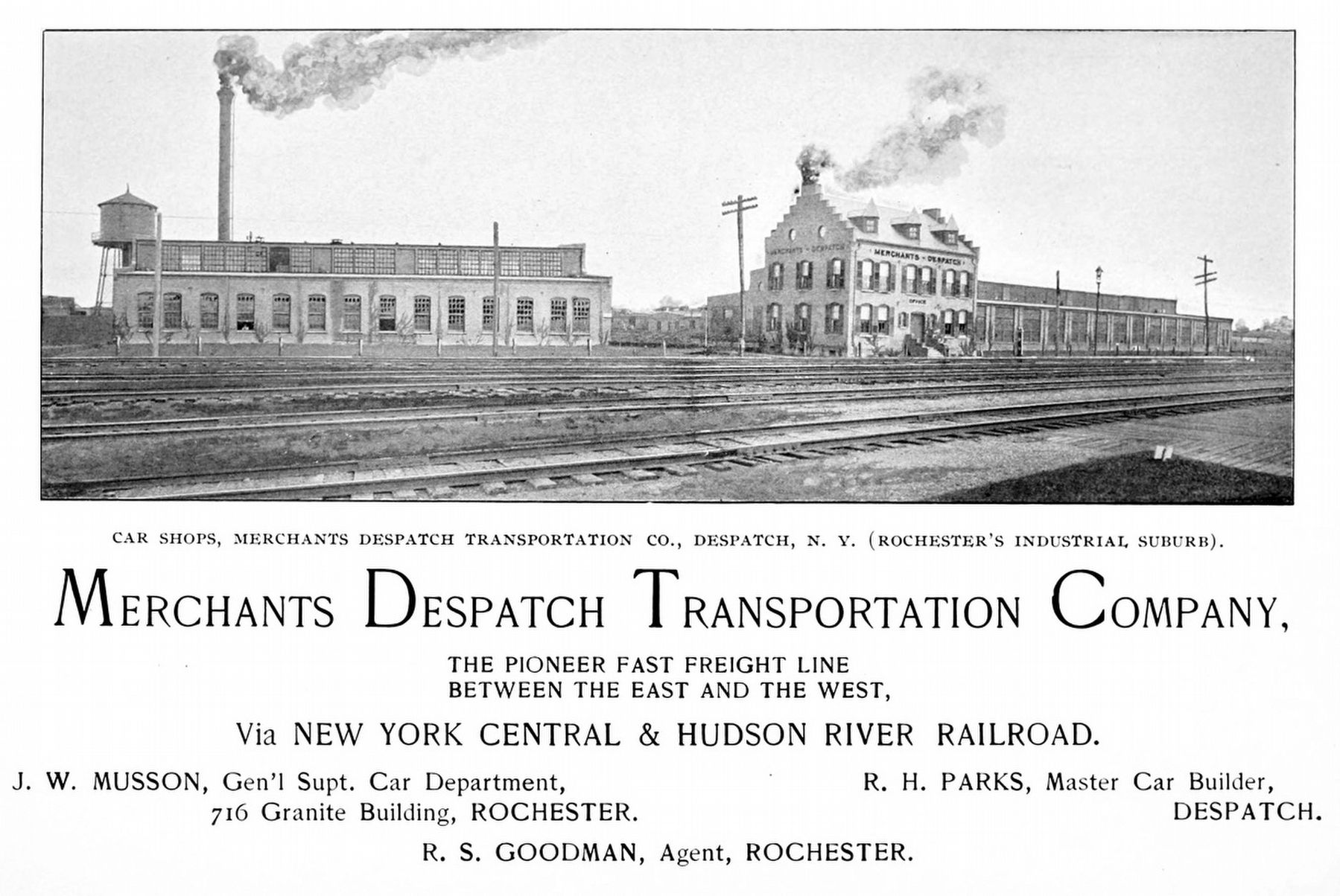 The Railroad Car Shops. Click for full size. The Railroad Car Shops image. Click for full size.