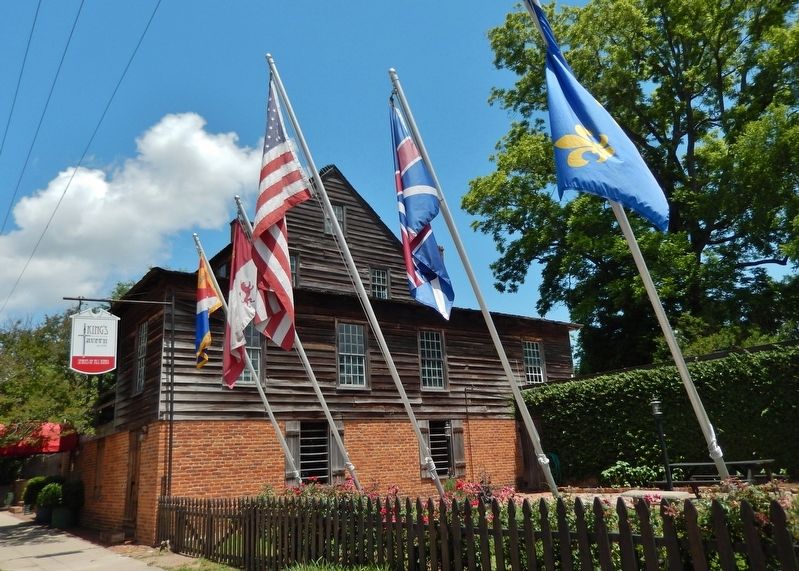 King's Tavern (<i>view from near marker; looking west along Jefferson Street</i>) image. Click for full size.