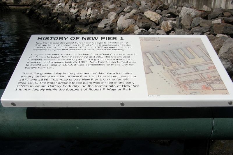 History of New Pier 1 Marker image. Click for full size.