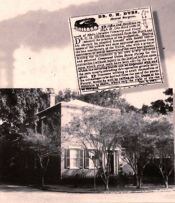 Marker detail: Dr. Dubs Townhouse (1852). Click for full size. Marker detail: Dr. Dubs Townhouse (1852) image. Click for full size.