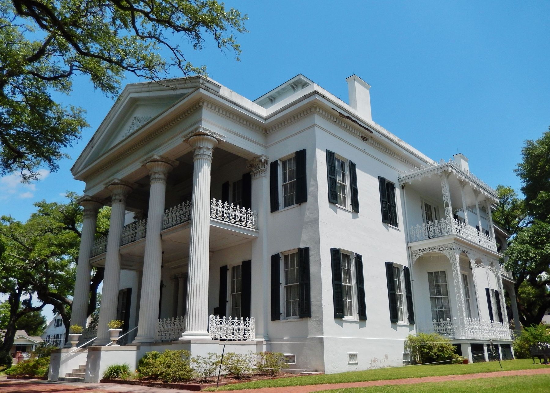 Stanton Hall (1857) (<i>across the intersection, east from marker</i>). Click for full size. Stanton Hall (1857) (<i>across the intersection, east from marker</i>) image. Click for full size.