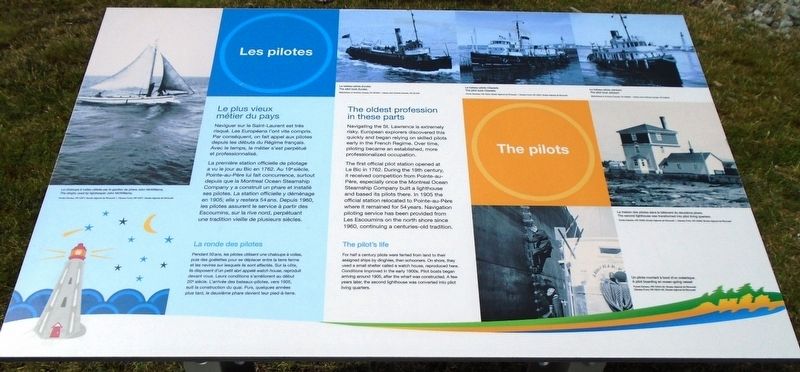 Les pilotes / The pilots Marker. Click for full size. Les pilotes / The pilots Marker image. Click for full size.