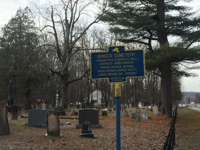 Briggs Cemetery Marker. Click for full size. Briggs Cemetery Marker image. Click for full size.