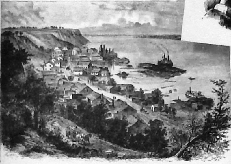 Marker detail: Natchez Under-the-Hill image. Click for full size.