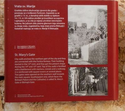 St. Mary's Gate Marker image. Click for full size.