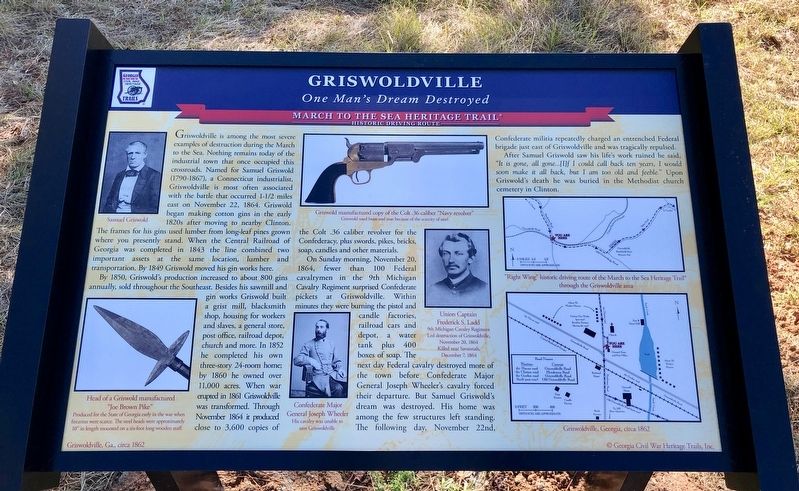 Griswoldville Marker image. Click for full size.