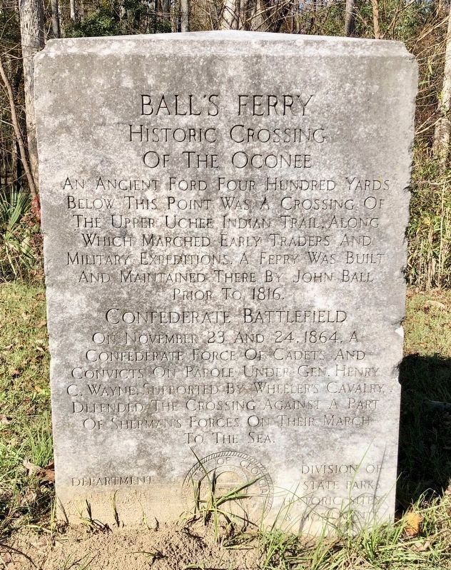 Nearby Battle of Ball's Ferry monument. image. Click for full size.