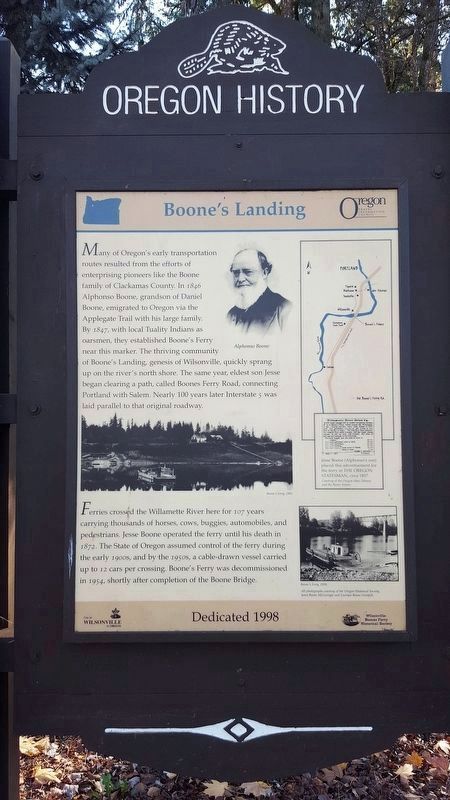 Boone's Landing Marker image. Click for full size.
