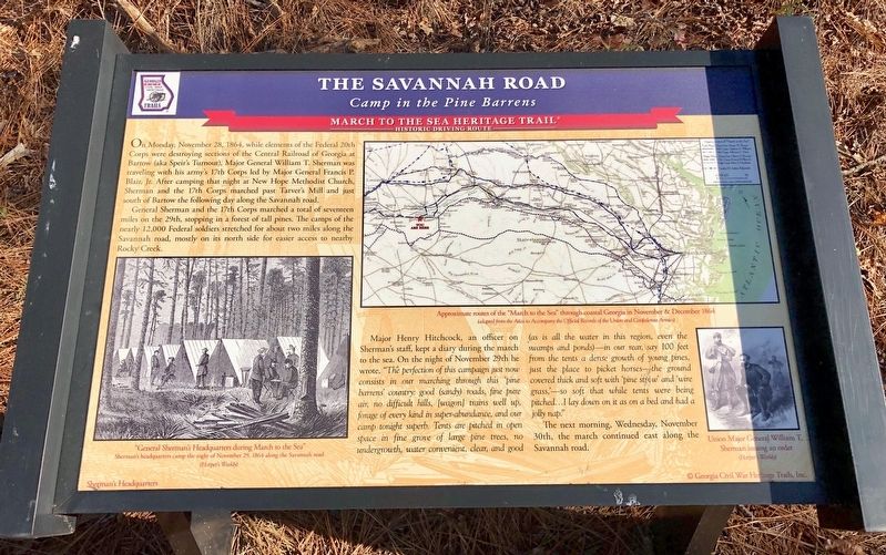 Old Savannah Road Marker. Click for full size. Old Savannah Road Marker image. Click for full size.