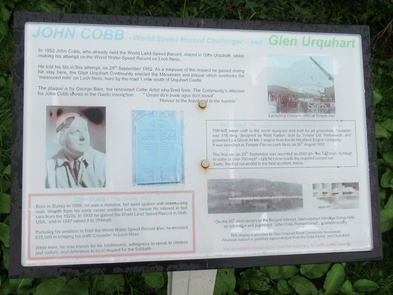 John Cobb Marker. Click for full size. John Cobb Marker image. Click for full size.