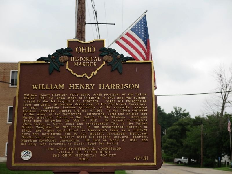 William Henry Harrison Marker image. Click for full size.