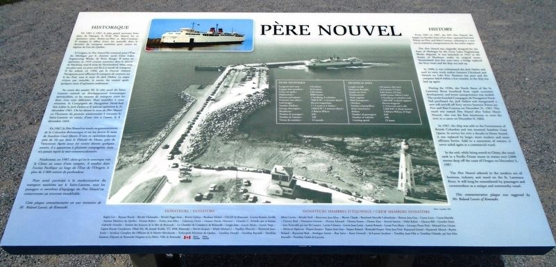 Père Nouvel Marker. Click for full size. Père Nouvel Marker image. Click for full size.