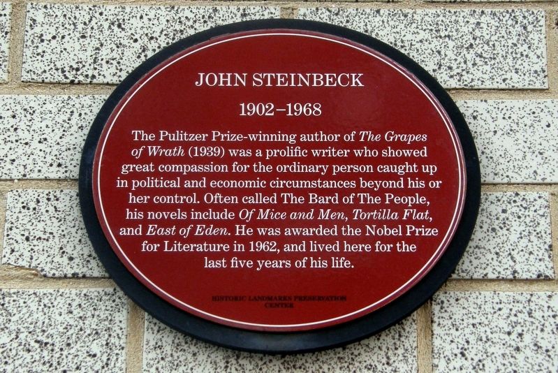 John Steinbeck Marker image. Click for full size.