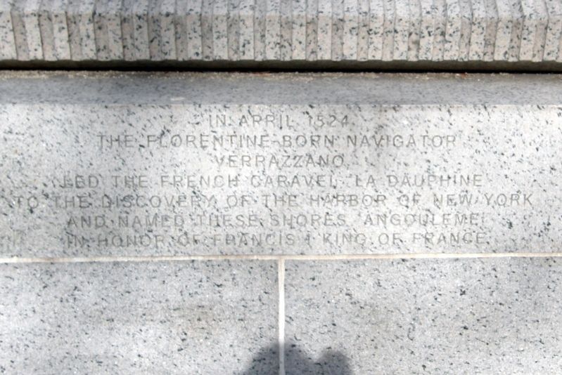 Giovanni Da Verrazzano Marker. Click for full size. Giovanni Da Verrazzano Marker image. Click for full size.