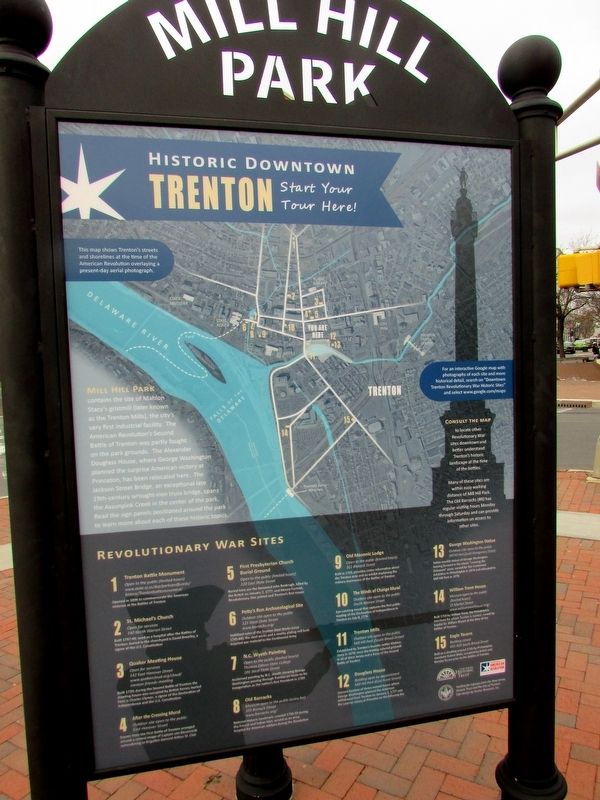Historic Downtown Trenton Marker image. Click for full size.