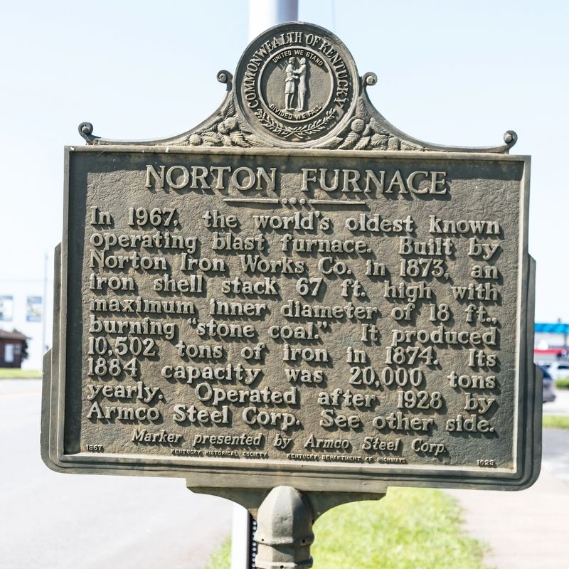 Norton Furnace side of marker image. Click for full size.