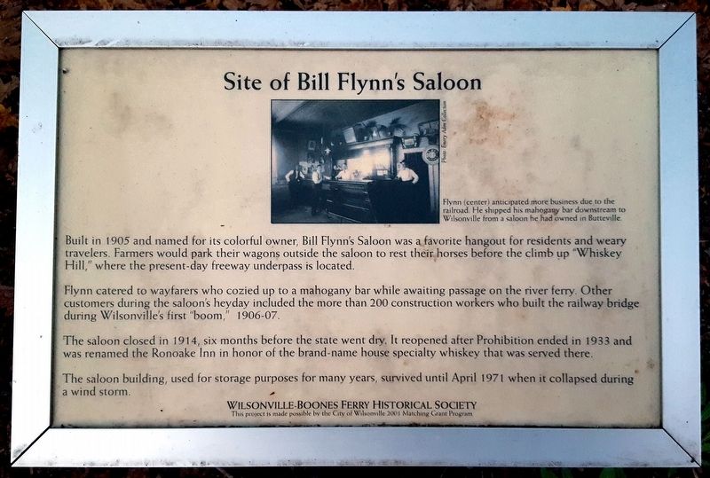 Site of Bill Flynns Saloon Marker image. Click for full size.