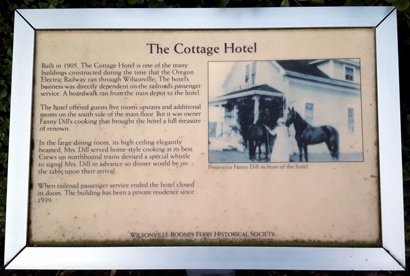 The Cottage Hotel Marker. Click for full size. The Cottage Hotel Marker image. Click for full size.