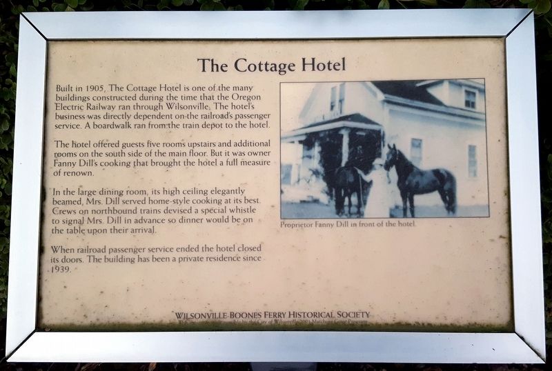 The Cottage Hotel Marker image. Click for full size.
