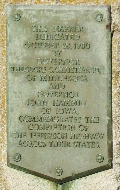 Jefferson Highway Completion Marker image. Click for full size.