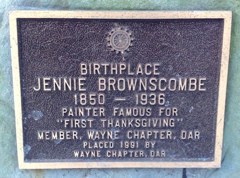 Jennie Brownscombe Birthplace Marker image. Click for full size.