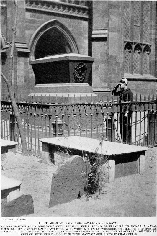 The Tomb of Captain James Lawrence, U. S. Navy. image. Click for full size.