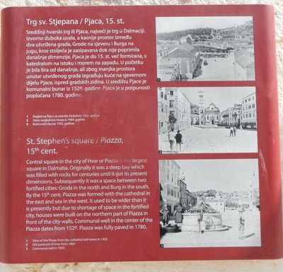 St. Stephen's square / <i>Piazza,</i> 15th cent. Marker. Click for full size. St. Stephen's square / <i>Piazza,</i> 15th cent. Marker image. Click for full size.