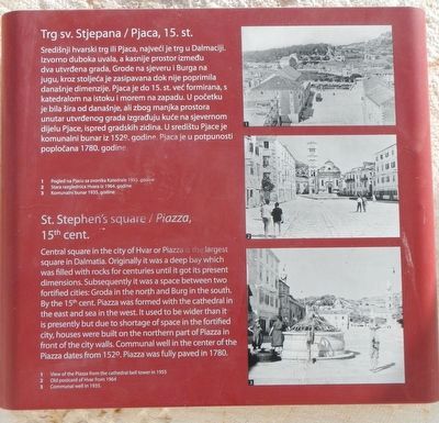 St. Stephen's square / <i>Piazza,</i> 15th cent. Marker image. Click for full size.