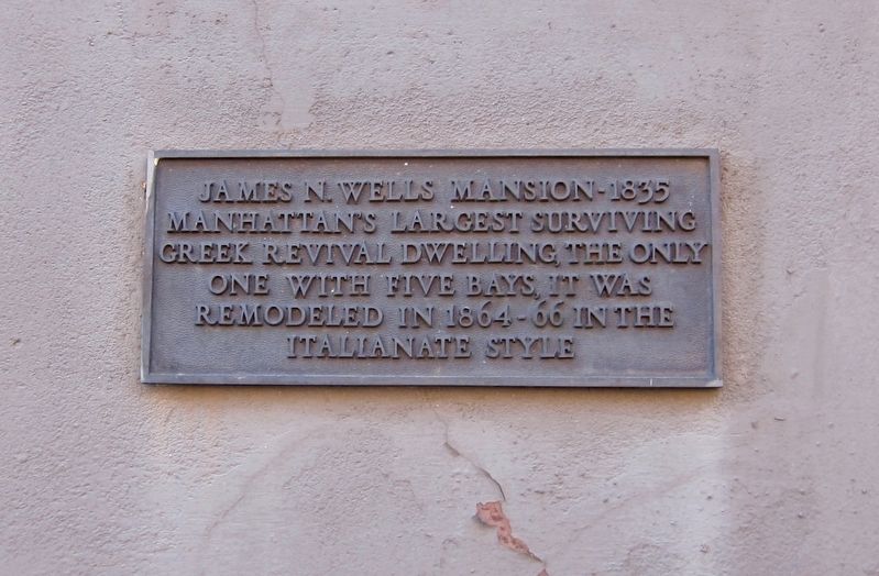 James N. Wells Mansion Marker. Click for full size. James N. Wells Mansion Marker image. Click for full size.