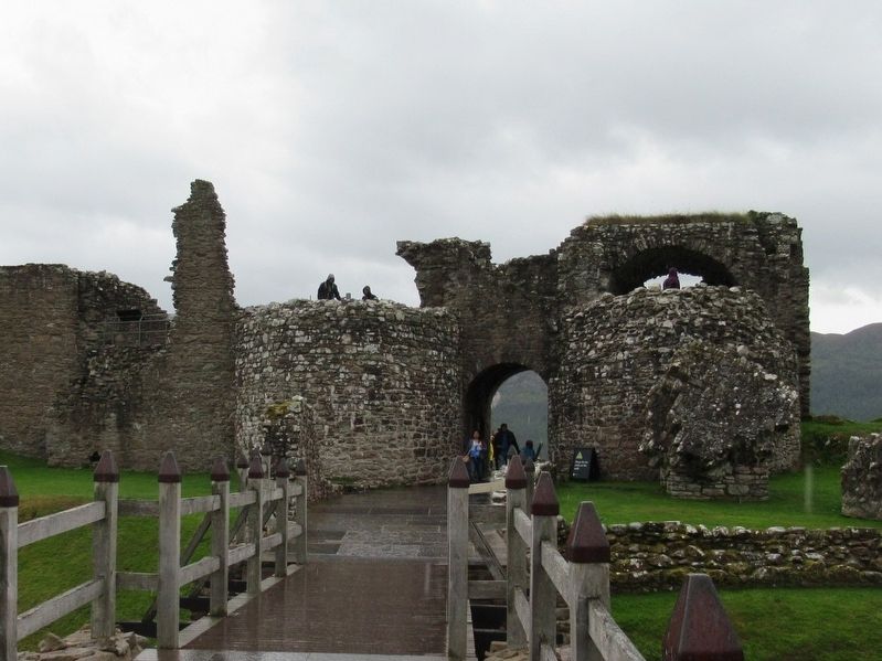 The Entrance to Urquhart Castle. Click for full size. The Entrance to Urquhart Castle image. Click for full size.