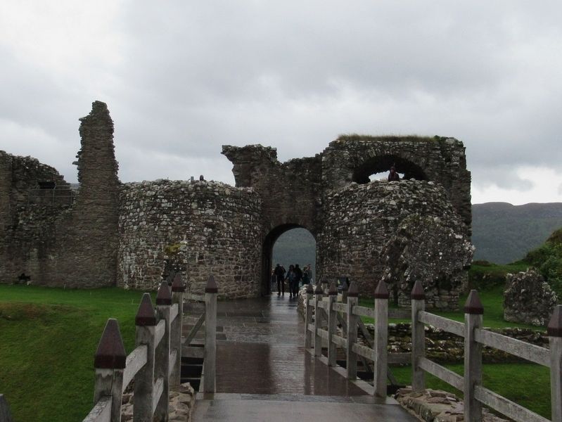 The Entrance to Urquhart Castle. Click for full size. The Entrance to Urquhart Castle image. Click for full size.