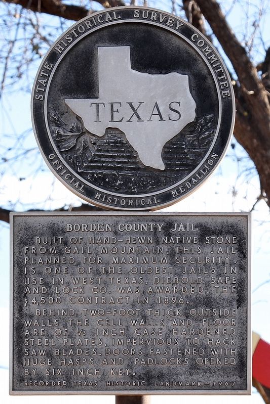 Borden County Jail Marker. Click for full size. Borden County Jail Marker image. Click for full size.