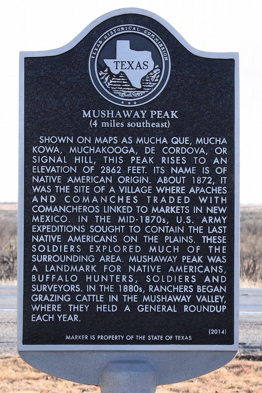 Mushaway Peak Marker. Click for full size. Mushaway Peak Marker image. Click for full size.