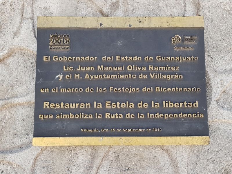 The Route of Hidalgo Marker. Click for full size. The Route of Hidalgo Marker image. Click for full size.