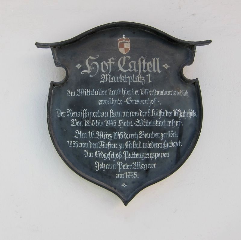 Hof Castell Marker. Click for full size. Hof Castell Marker image. Click for full size.
