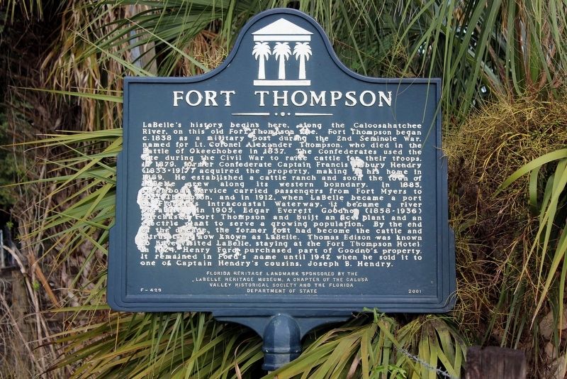 Fort Thompson Marker image. Click for full size.