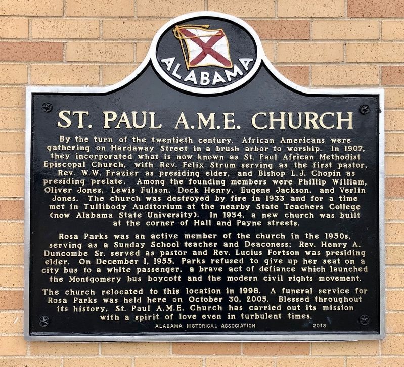 St. Paul AME Church Marker image. Click for full size.