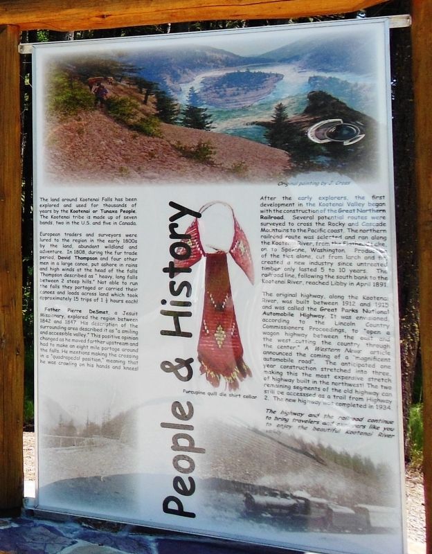 Kootenai Falls People and History Marker image. Click for full size.