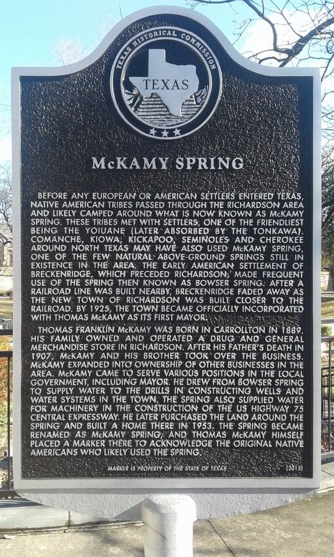 McKamy Spring Marker image. Click for full size.