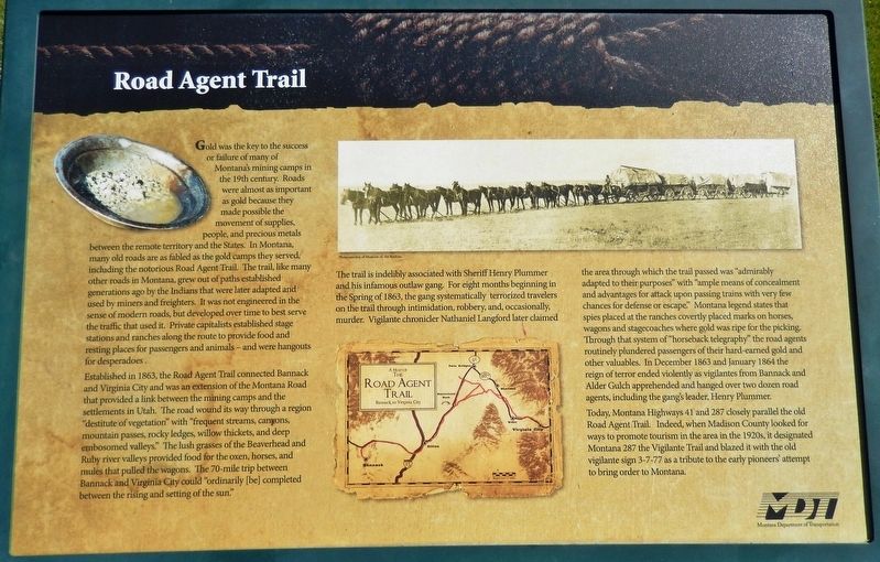 Road Agent Trail Marker image. Click for full size.