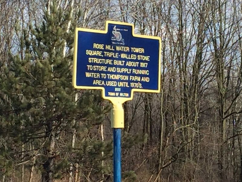 Rose Hill Water Tower Marker image. Click for full size.
