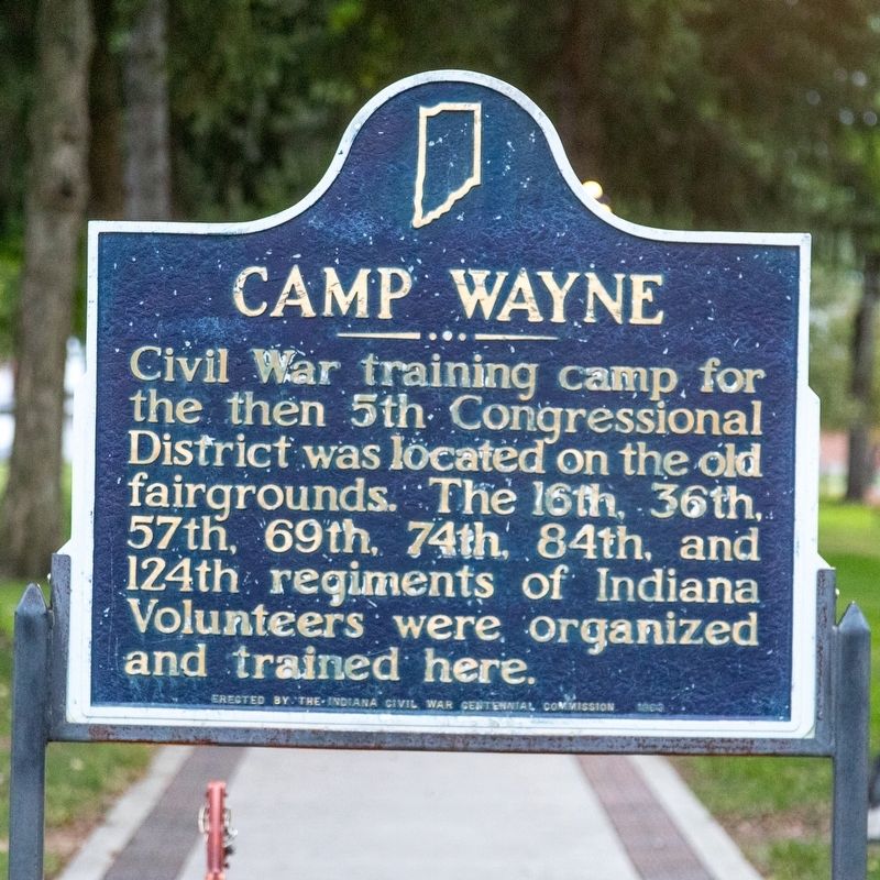 Camp Wayne Marker image. Click for full size.